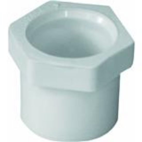 Picture of Pvc-plumbing Schedule-40 Reducer-bushing 1-1/2" X 3/4" Spigot X S