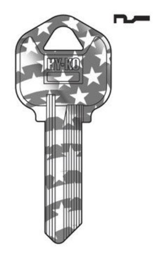 Picture of KW1FLAG Key-Blank FLAG